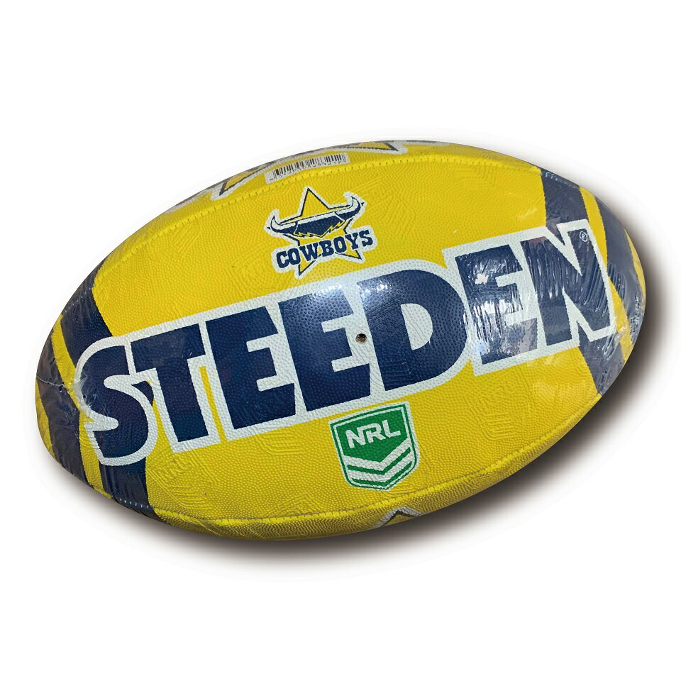 【STEEDEN】ラグビーボール 5号球 NRL カウボーイズ