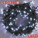 新LEDイルミネーション電飾 600球(ホワイト)白色 クリスマスライト クリスマスイルミネーション いるみねーしょん 売れ筋