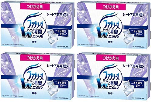 【即発送】【まとめ買い】ファブリーズ 芳香剤 置き型 車用 無香 つけかえ用 130g×4個