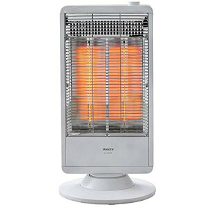 【即発送】山善 遠赤外線カーボンヒーター(900W/450W 2段階切替) 自動首振り機能付 ホワイト DC-S097(W)※北海道沖縄発送不可