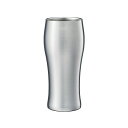 【即発送】ドウシシャ 飲みごろ ビール タンブラー 420ml 食洗器対応 保温 保冷 真空断熱 シルバー※北海道沖縄発送不可