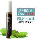 ハッカスプレー 天然ハッカ油100% 20mL ハッカ油日本製 ハッカ ペパーミント 虫除け 熱中症 ...