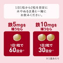 フェリチン鉄 鉄分 1粒 5mg × 60粒 30～60日分 鉄 サプリ 栄養機能食品 ヘム鉄 サプリメント が苦手な方におすすめ 次世代鉄分 まめ鉄 亜鉛 ビタミンB12 銅 葉酸 鉄不足 補給 フェリチン鉄エクセレント【メール便】【大人気】 2