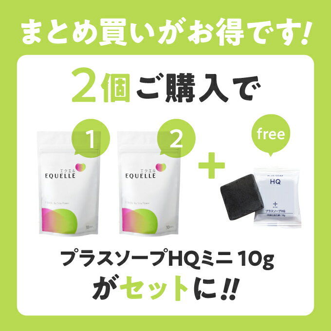 エクエル パウチ 120粒 1袋 大塚製薬 送料無料 【即~3営業日出荷】 4粒で10mgのエクオール配合（1日の目安）【2個購入で人気の洗顔ミニソープ プレゼント】 正規品 ご安心ください エクオール 大豆イソフラボン サプリ EQUELLE 【メール便】