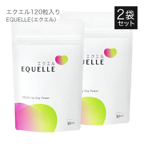 大塚製薬 エクエル パウチ 120粒 × 2袋 送料無料 4粒で10mgのエクオール配合（1日の目安） エクオール / 大豆イソフラボン / サプリ 2個セットEQUELLE 正規品 ご安心ください【大人気】【メール便】