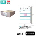 エーワン 名刺 マルチカード 両面クリアエッジ 3000枚分 プリンタ兼用 51853 1パック