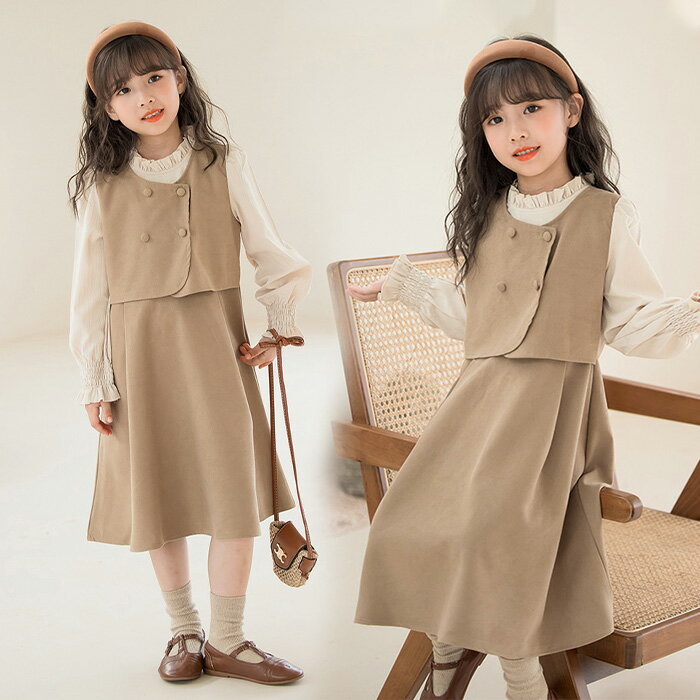 女の子 ワンピース 長袖 ワンピース 秋冬 きれいめ 子供服 ワンピース ロング 子供ドレス 150センチ 入学式 ワンピース 女の子 ピアノ発表会 ワンピース...