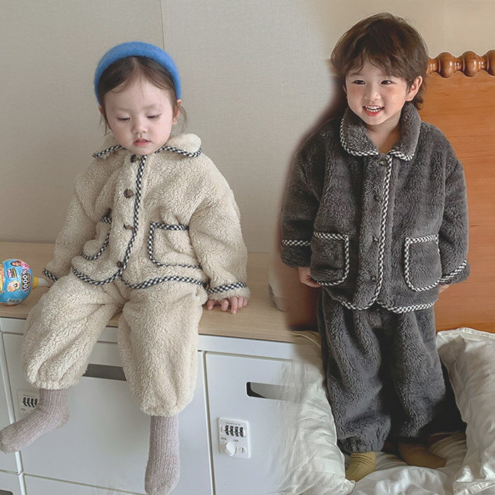 パジャマ キッズ 女の子 長袖 ルームウェア もこもこ 女の子 パジャマ もこもこ ルームウェア キッズ 男の子 あったか 上下セット 冬 おしゃれ 長袖 トッ...