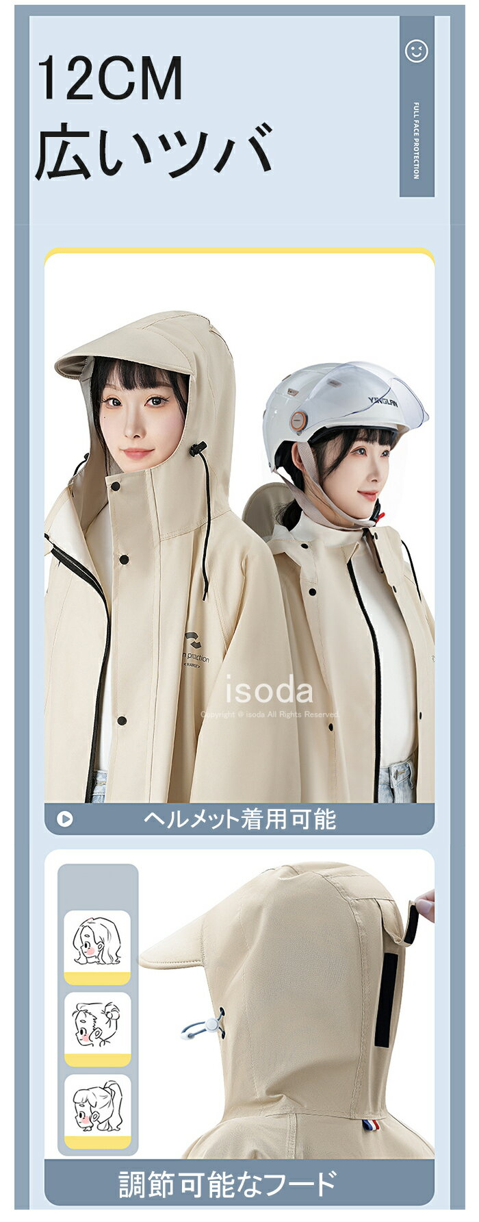 レインコート 自転車 レインウェア レインコート レディース メンズ 通学 通勤 リュック ロング丈 自転車 リュック対応 ポンチョ レインポンチョ 防水 保育園 アウトドア キャンプ 多機能 梅雨対策 レインウェア通勤 軽量 防災 バイク 防風防水