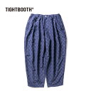 TBPR(タイトブース)2024 SPRING / SUMMER COLLECTION 7thCHECKER PLATE BALLOON PANTS Purpleバルーンシルエットパンツ