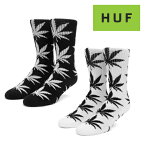 HUF(ハフ)ESSENTIALS PLANTLIFE SOCKS/BLACK/WHITE靴下 SOX ソックス スケーターソックス くつした ホワイト ブラック イエロー クルー丈 メンズ ユニセックス skateboard スケートボード スケーター ストリート ブランド キース・ハフナゲル