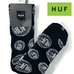 HUF(ハフ)BALLER SOCKS/BLACK靴下 SOX ソックス スケーターソックス くつした ブラック 黒 クルー丈 メンズ ユニセックス skateboard スケートボード スケーター ストリート ブランド キース・ハフナゲル