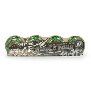 SPITFIRE WHEELSFORMULAFOUR CLASSICGREENSKATEBOARD WHEELS52mm/53mm99DURO(99A)(ハードウィール)(skateboard)(スケートボード)(スケボー)(スピットファイアー)