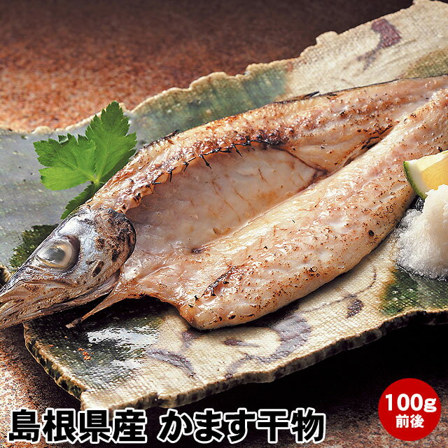 かます干物 100g前後 石州灘獲れ 島根県産 国産 日本海 カマス 陰干し 一夜干し 開き 水産加工