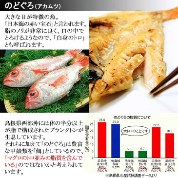 母の日 プレゼント 父の日 プレゼントのどぐろ 入り 干物セット 島根県産 日本海、国産 の 魚 の 干物 12枚 詰合せ 白身のトロ、 ノドグロ ( あかむつ ) いか かれい あじ ( アジ ) の 陰干し 一夜干し ひもの 送料無料 産地直送 産直