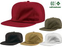 Cali Headwear カリヘッドウェア キャップ メンズ フラットバイザー 芯なし 6 panel washed twill