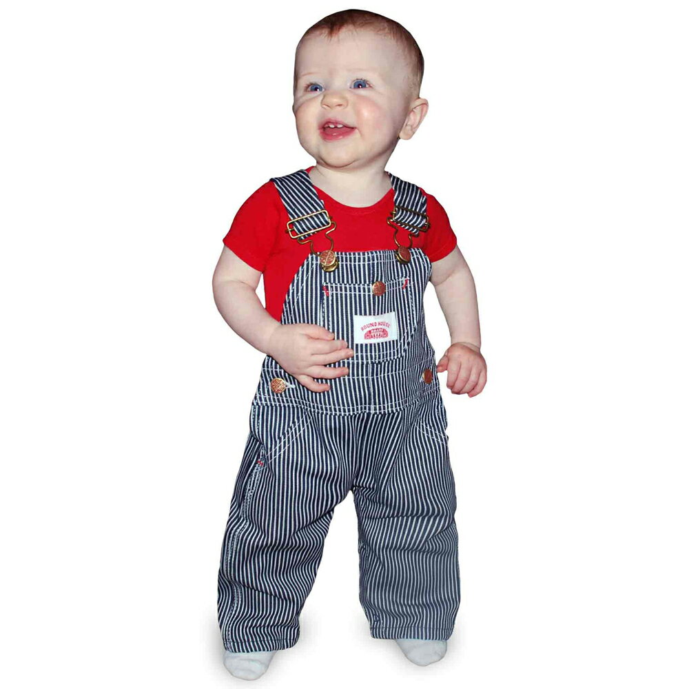 Roundhouse ラウンドハウス オーバーオール キッズ ヒッコリーストライプ Kids Hickory Stripe Bib Overall