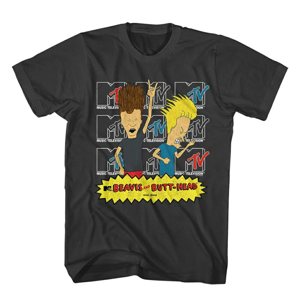 ビーバス・アンド・バットヘッド MTV Tシャツ BEAVIS AND BUTTHEAD LOGOS T SHIRT アメリカ正規ライセンス