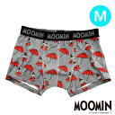 【パンツ3枚購入でメール便送料無料】ムーミン リトルミイ 傘柄 ボクサーパンツ MM3053 Mサイズ メンズ キャラクターグッズ 綿混素材 見せパン ギフトに最適 前閉じ