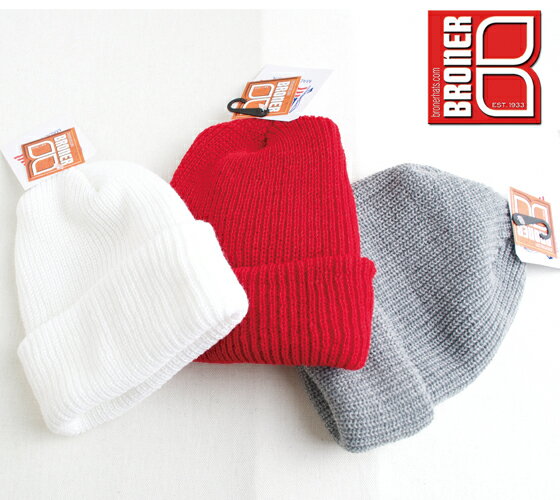 BRONER ブローナー ニット帽 メンズ VALUE KNIT CUFF CAP