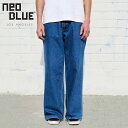 NEO BLUE ネオブルー バギーパンツ デニム ジーンズ ミディアムブルー Medium Blue Baggy Jeans MADE IN USA