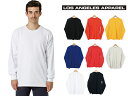 LOS ANGELES APPAREL ロサンゼルスアパレル 長袖 Tシャツ クルーネック メンズ レディース L/S Grmnt Dye Crew Neck 6.5oz