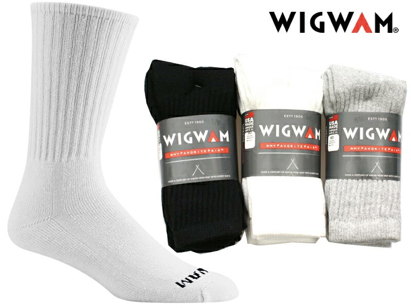 WIGWAM ウィグアム 靴下 ソックス 3本セット Super 60 Crew 3-Pack Socks