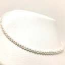 真珠 ネックレス パール オーロラ・彩凛珠 アコヤ真珠 3.5-4.0mm ホワイト シルバー クラスップ 79275 イソワパール