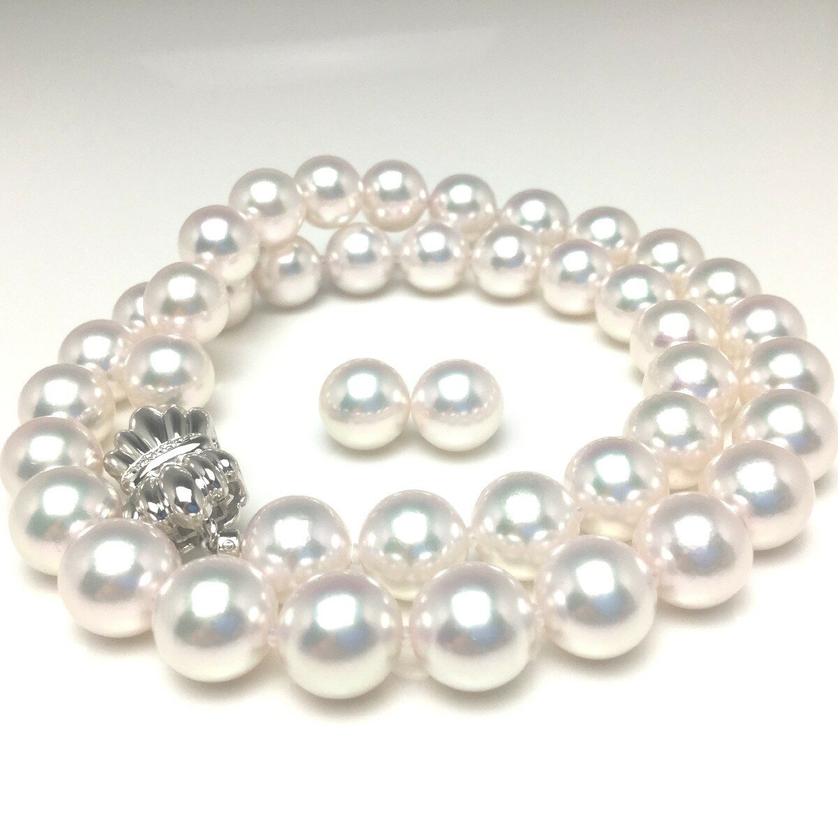  ͥå쥹 ѡ ŷ 俿  or ԥ å 9.5-10.0mm ۥ磻ȷϥۥ磻ȥԥ K14WG0.03ct ...