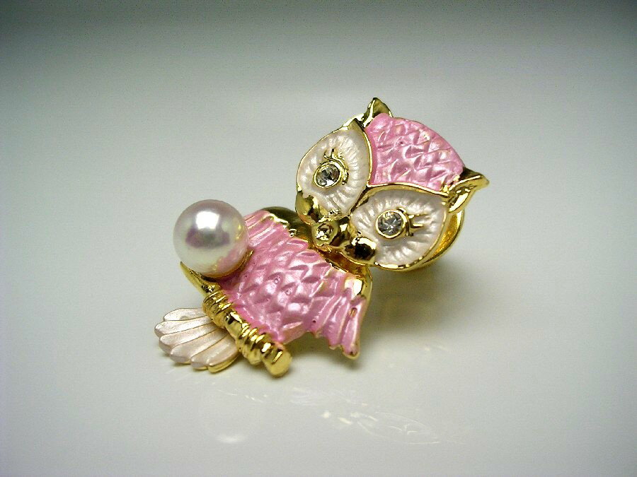 【10%OFF】【通常：2,750円 → SALE：2,400円】真珠 タイニーピン パール アコヤ真珠 5.5-5.75mm ホワイトピンク 真鍮 鳥 56422 イソワパール【スーパーSALE】