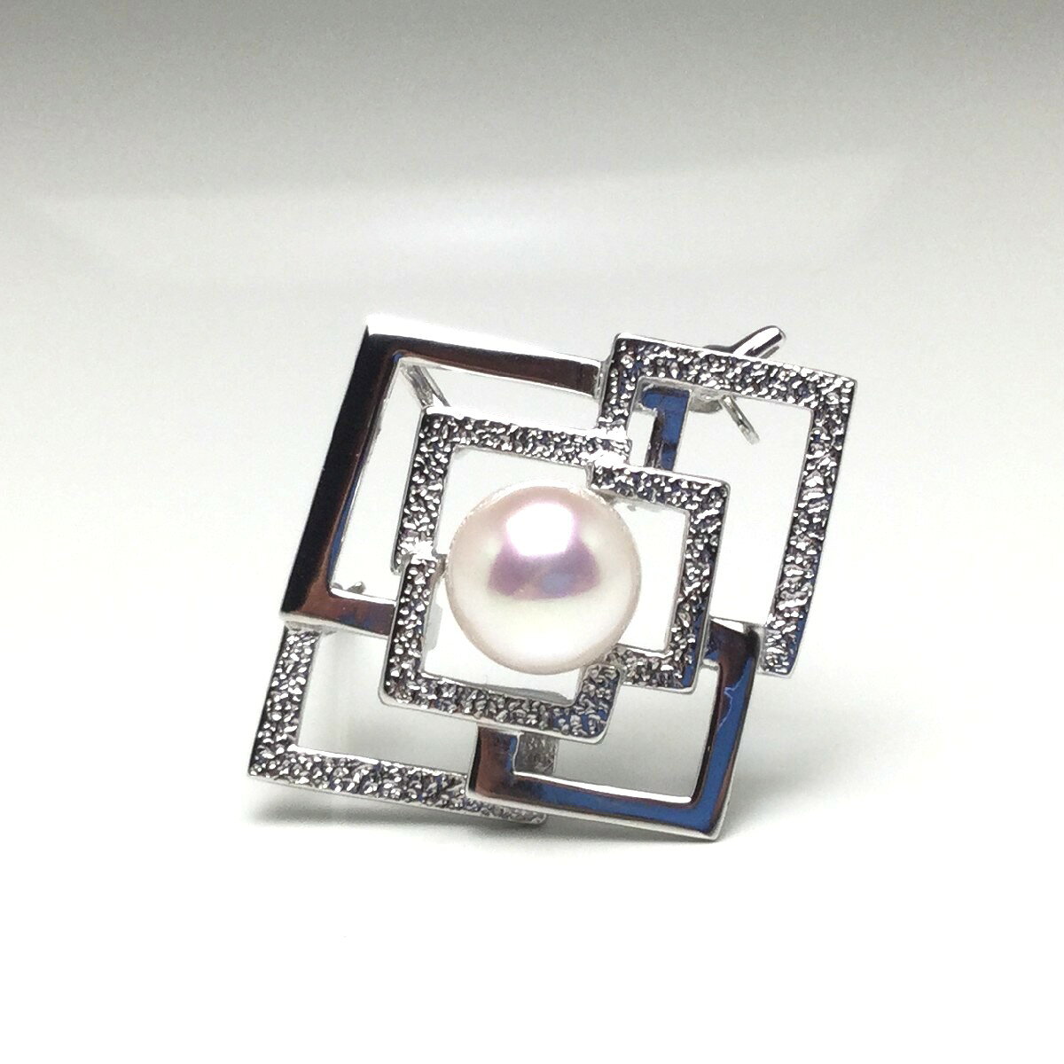 Rakuten - 真珠 ブローチ パール アコヤ真珠 9.05mm ホワイトピンク シルバー 73368 イソワパール