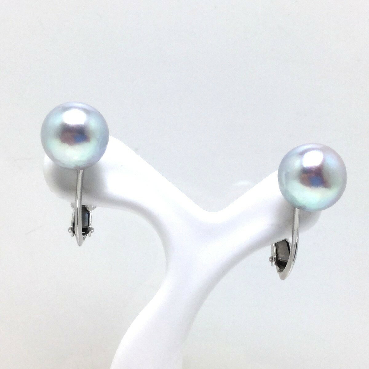 真珠 イヤリング パール アコヤ真珠 9.08mm ホワイトシルバーブルー（ナチュラル） シルバー 79753 イソワパール