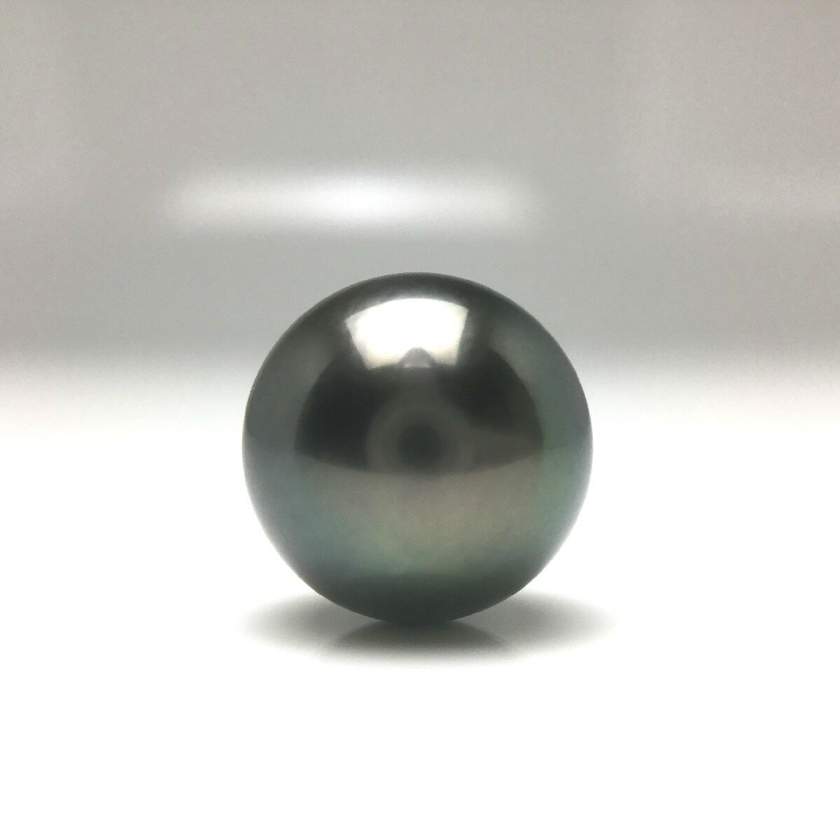 真珠 ネクタイピン パール 黒蝶真珠 9.82mm ミドルグリーン Pt900 プラチナ 針 67451 イソワパール