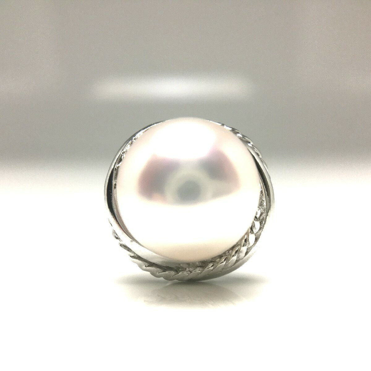 真珠 ネクタイピン パール アコヤ真珠 8.5-9.0mm ホワイトピンク シルバー 68237 イソワパール