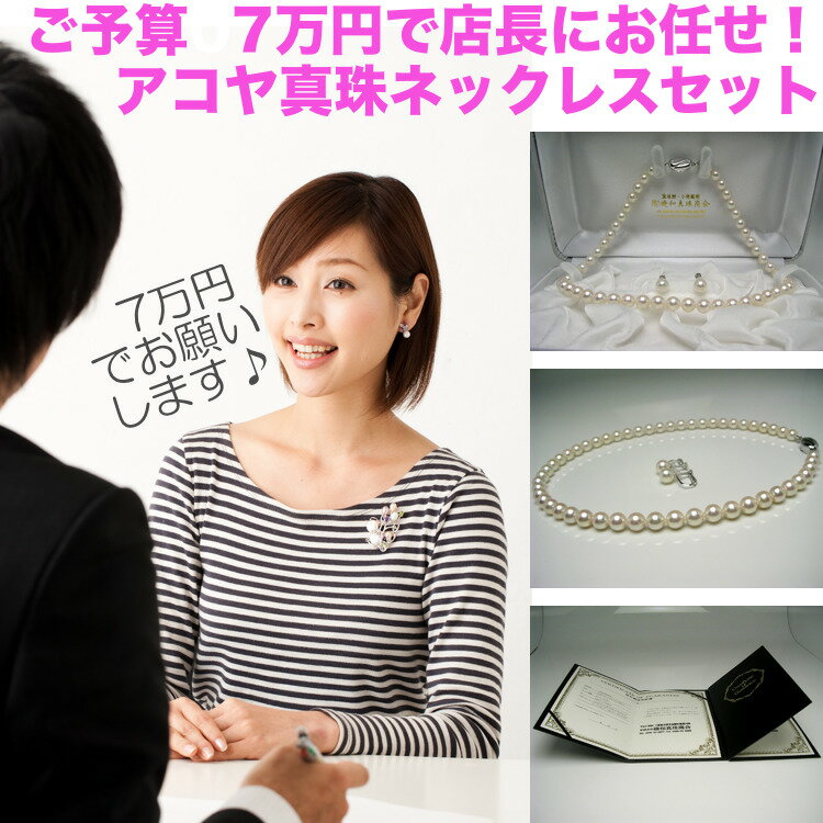 Rakuten - 店長にお任せ！ご予算7万円のアコヤ真珠ネックレス イソワパール
