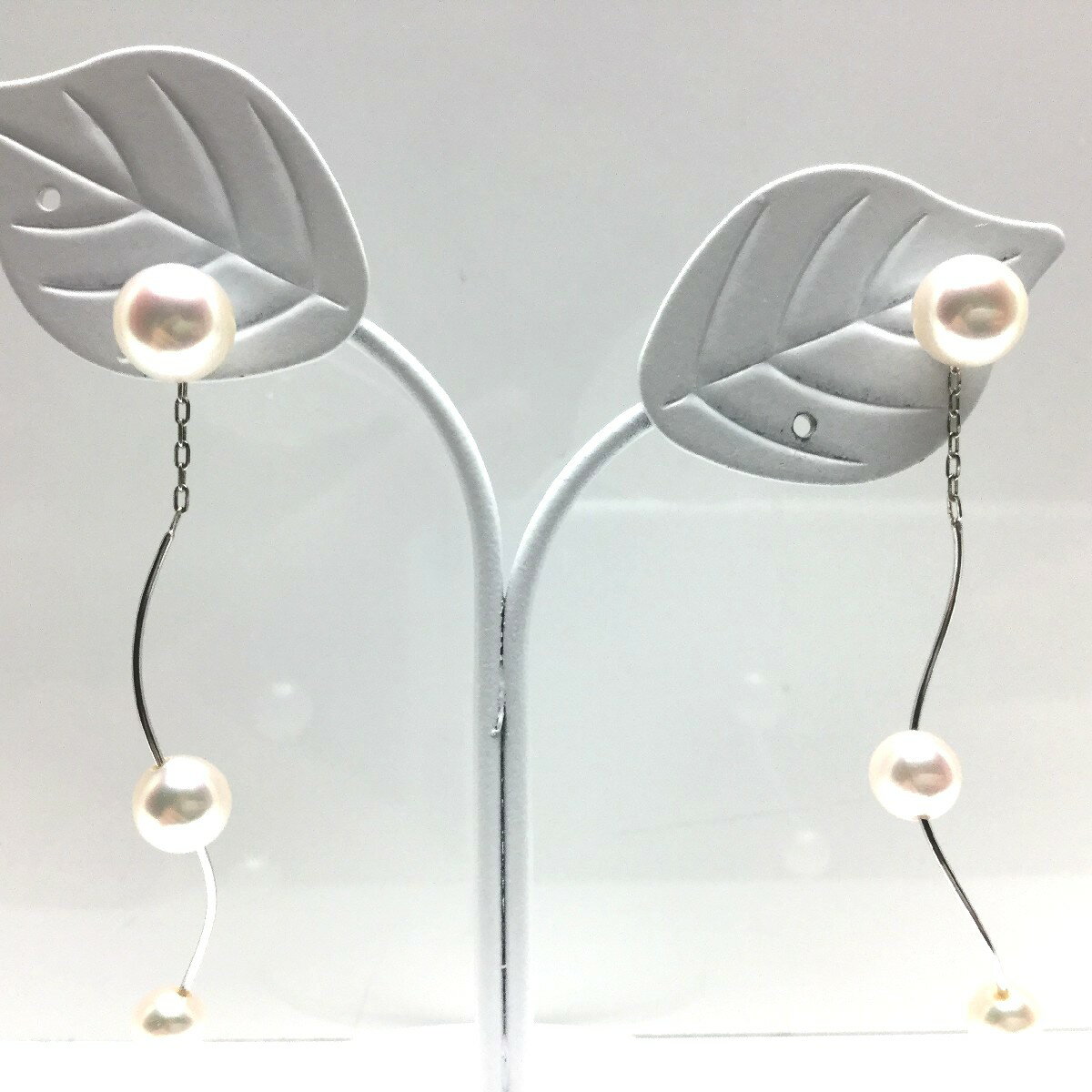 樂天商城 - 真珠 ピアス パール アコヤ真珠 スタッド 6.8mm ホワイトピンク K14 ホワイトゴールド 68083 イソワパール