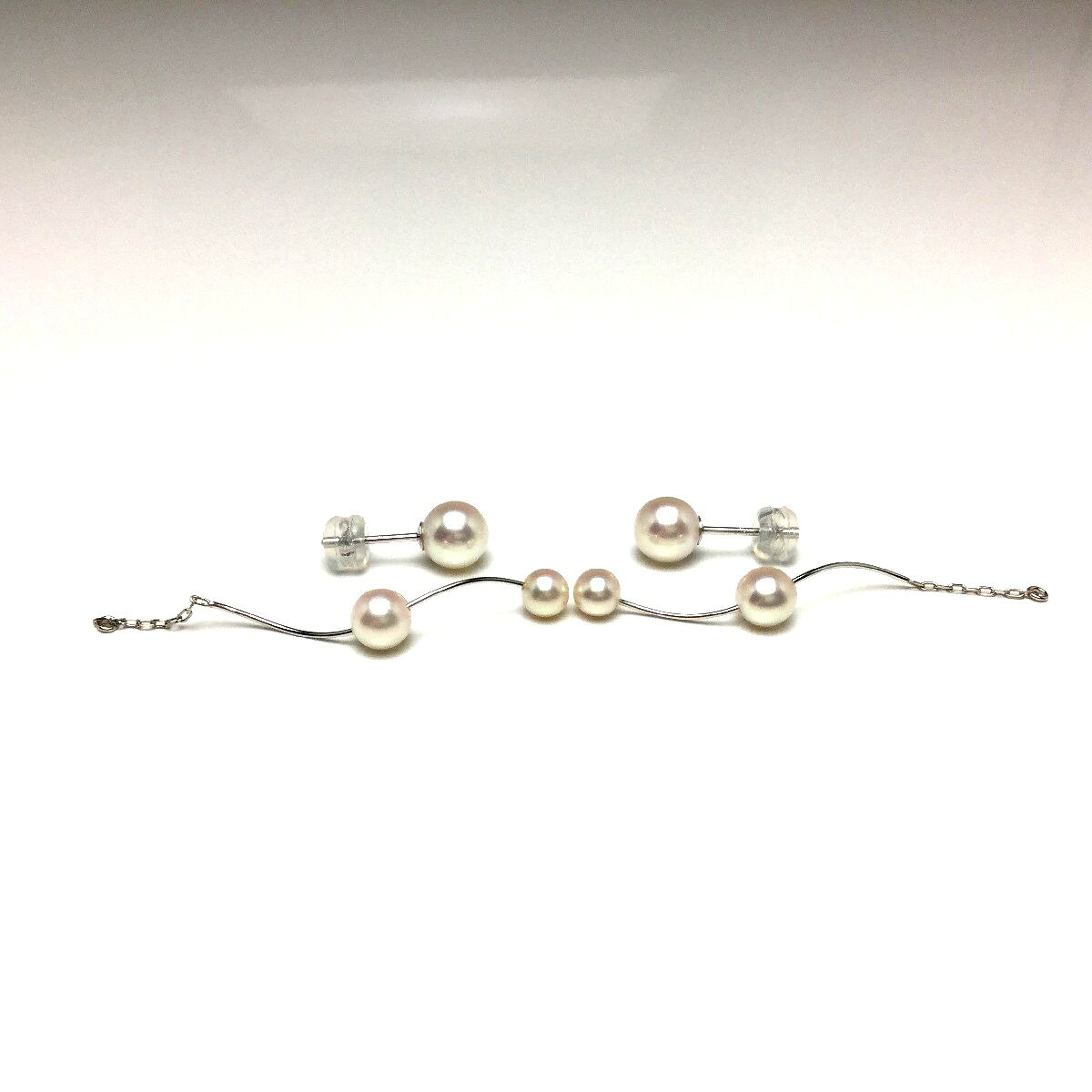 【10%OFF】【通常：33,000円 → SALE：29,700円】真珠 ピアス パール アコヤ真珠 スタッド 6.8mm ホワイトピンク K14 ホワイトゴールド 68083 イソワパール【スーパーSALE】