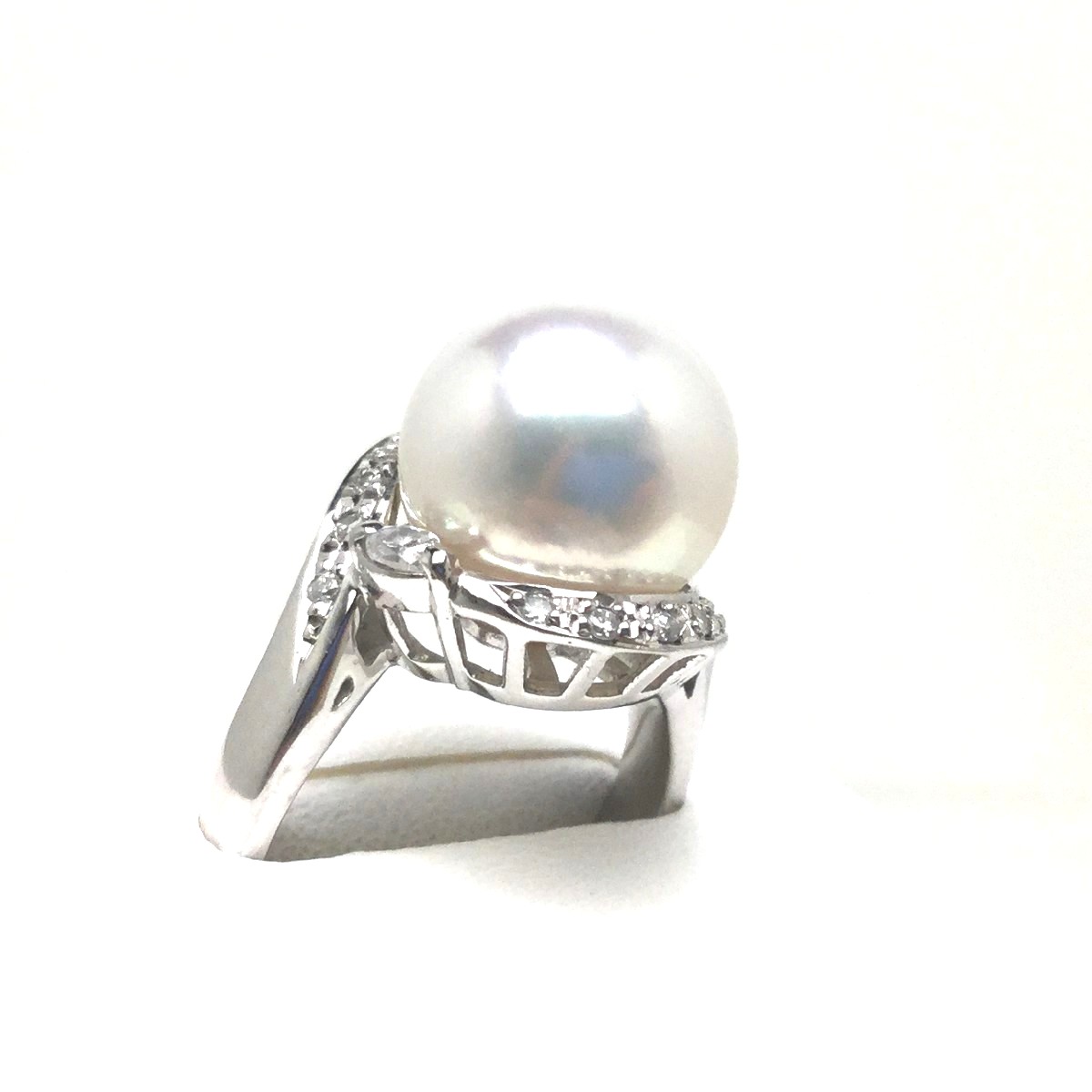Other - 真珠 リング パール オーロラ・フェニックス 白蝶真珠 11.2mm ホワイト Pt900 プラチナ ダイヤモンド 0.23ct 80000 イソワパール