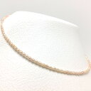 真珠 ネックレス パール 淡水真珠 2.0-3.0mm オレンジ シルバー 72573 イソワパール(4)