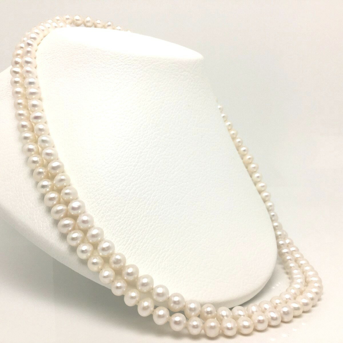 極美品✨白蝶真珠　ロング　ネックレス　9.6-10.5mm 89cm ホワイト 極美品✨白蝶真珠ロングネックレス9.6-10.5mm 89cm ホワイト