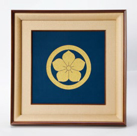 乐天商城 - [送料無料] 正絹 家紋 額 家紋額 綴 綴れ つづれ 織り込み紋 帯地 プレゼント 記念品 還暦 金婚式 銀婚式 新築祝い 結婚祝い 御誂え 地色3色選択可 紋寸法約17.5cm