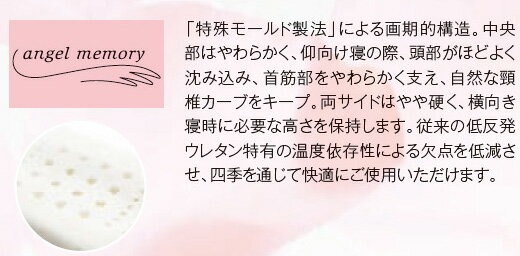 [送料無料] 西川 枕 エンジェルメモリー ウレタン 低反発 仰向け 横向き 安眠 リラクゼーション ピロー まくら 高さ調節機能 makura 高め ふつう 低め 誕生日 プレゼント ギフト 贈り物 父の日 母の日