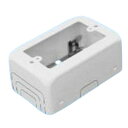 【返品可 保証有】 スイッチボックス ワンタッチ 側面ノックアウト 1個用 C型 深型 ホワイト M371