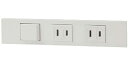 【返品可 保証有】 NKシリーズ 家具・機器用3路スイッチ+コンセント+コンセントセット(什器用) ピュアホワイト KAG-3542