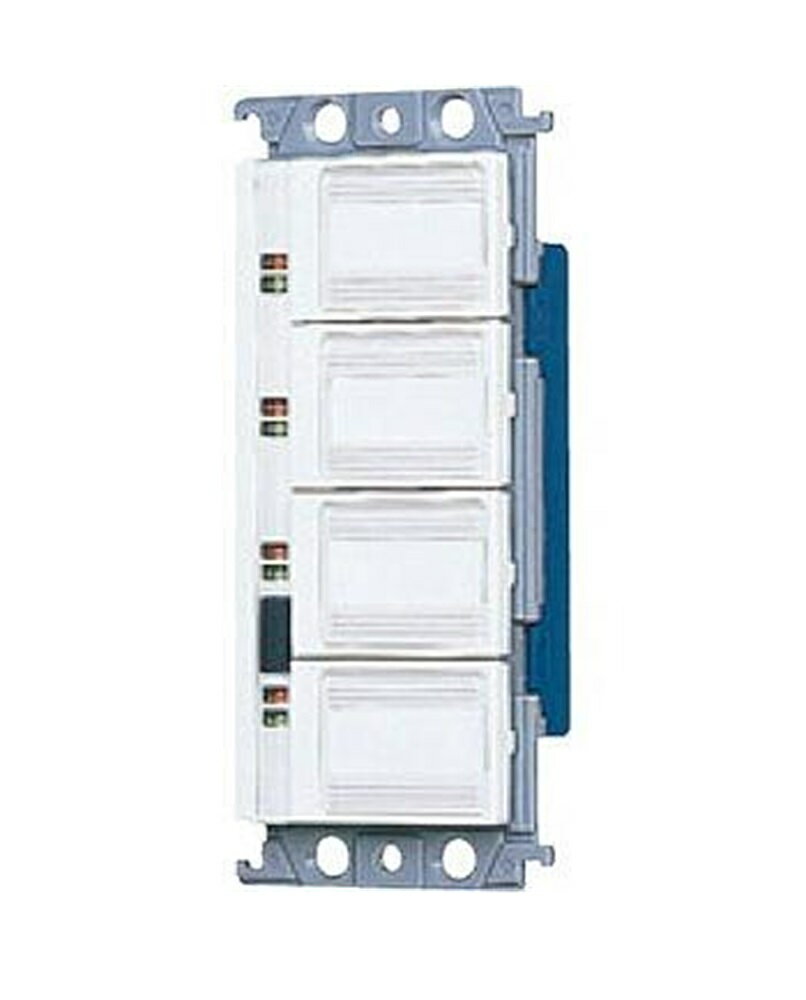 【返品可 保証有】 フル2線式リモコン スイッチ 4コ用 光アドレス設定式 ホワイト WRT55049W