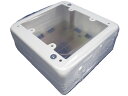 【返品可 保証有】 メタルモール付属品 2個用スイッチボックス 深型 ホワイト AB4122