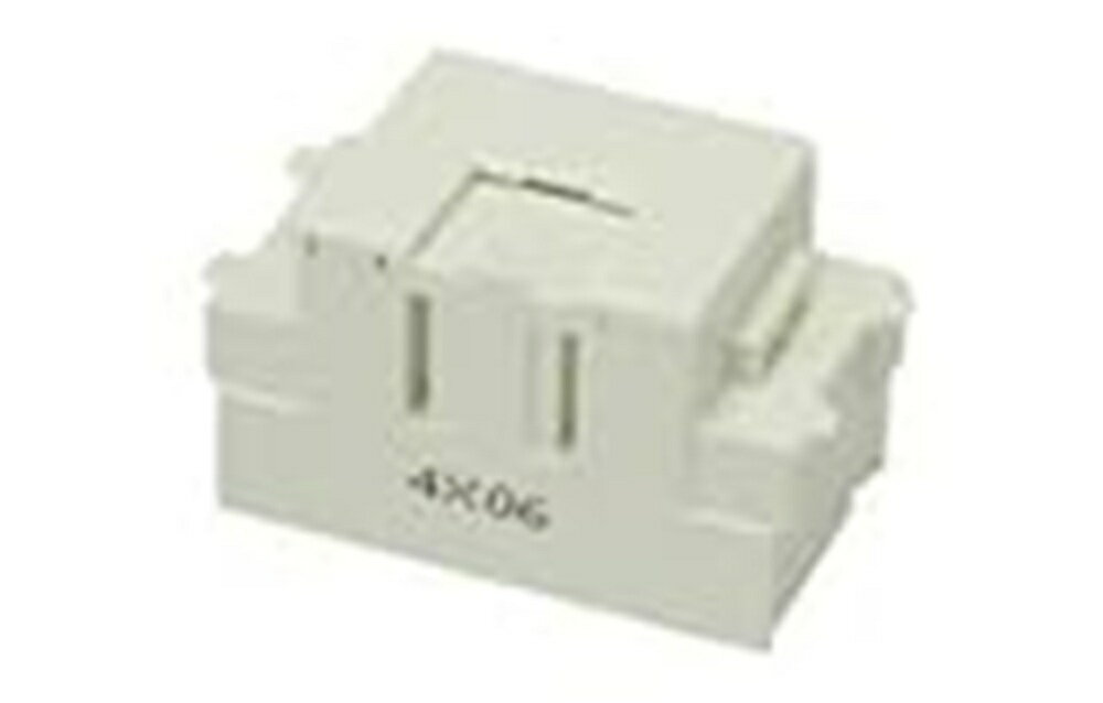 ニューマイルドビーシリーズ 電話用埋込モジュラジャック 薄形 6極2心用 ピュアホワイト JEC-BN-WUK2-PW