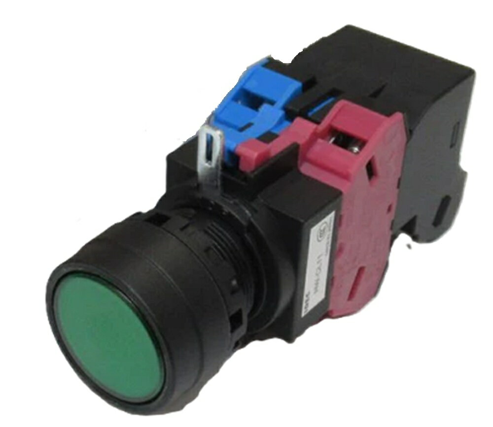 照光押ボタンスイッチ 丸平形 緑 HW1L-A111H2G