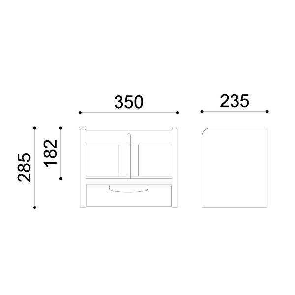 ISSEIKIKIDSERISKIDSBOOKSTAND35(NBR)-エリスキッズ35ブックスタンド(ナチュラルブラウン)-