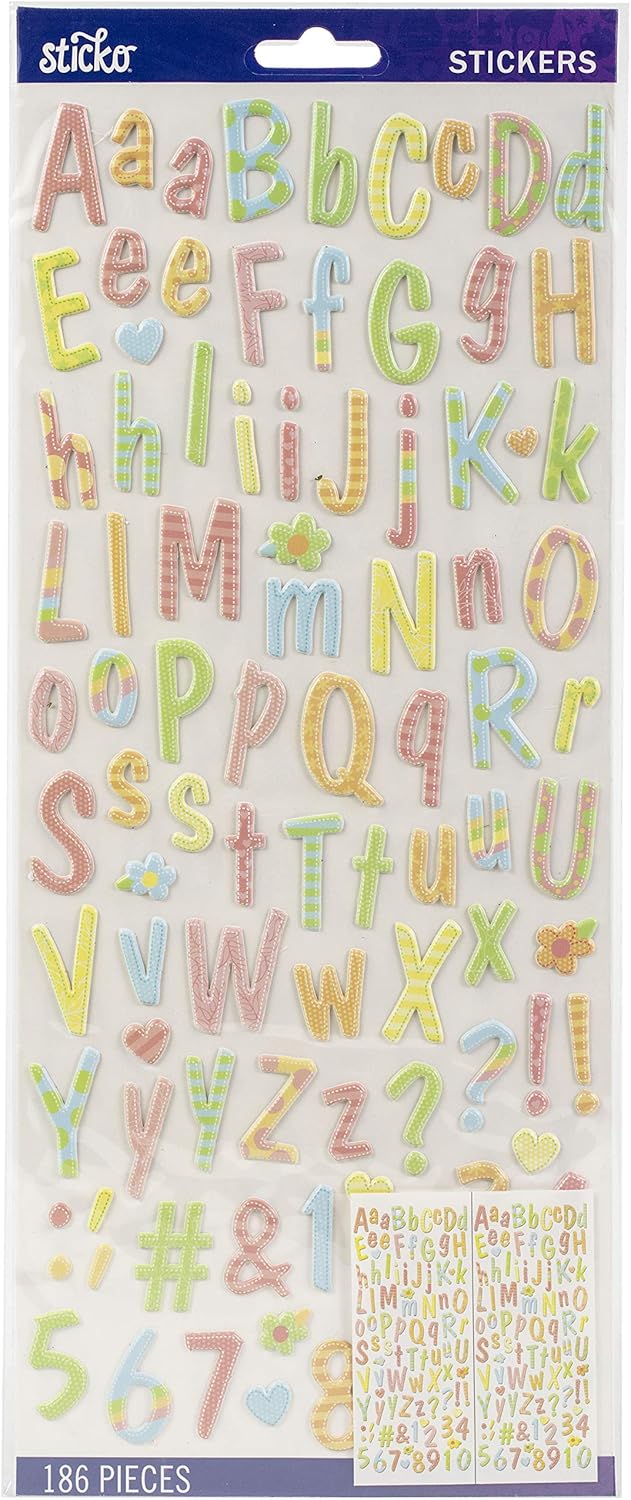 Sticko (スティッコ) Sticker - STI - Alpha - Dom Casual - Puffy - Pastel (186 Piece) 52-90065